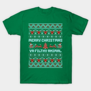 Merry Christmas ya filthy animal T-Shirt